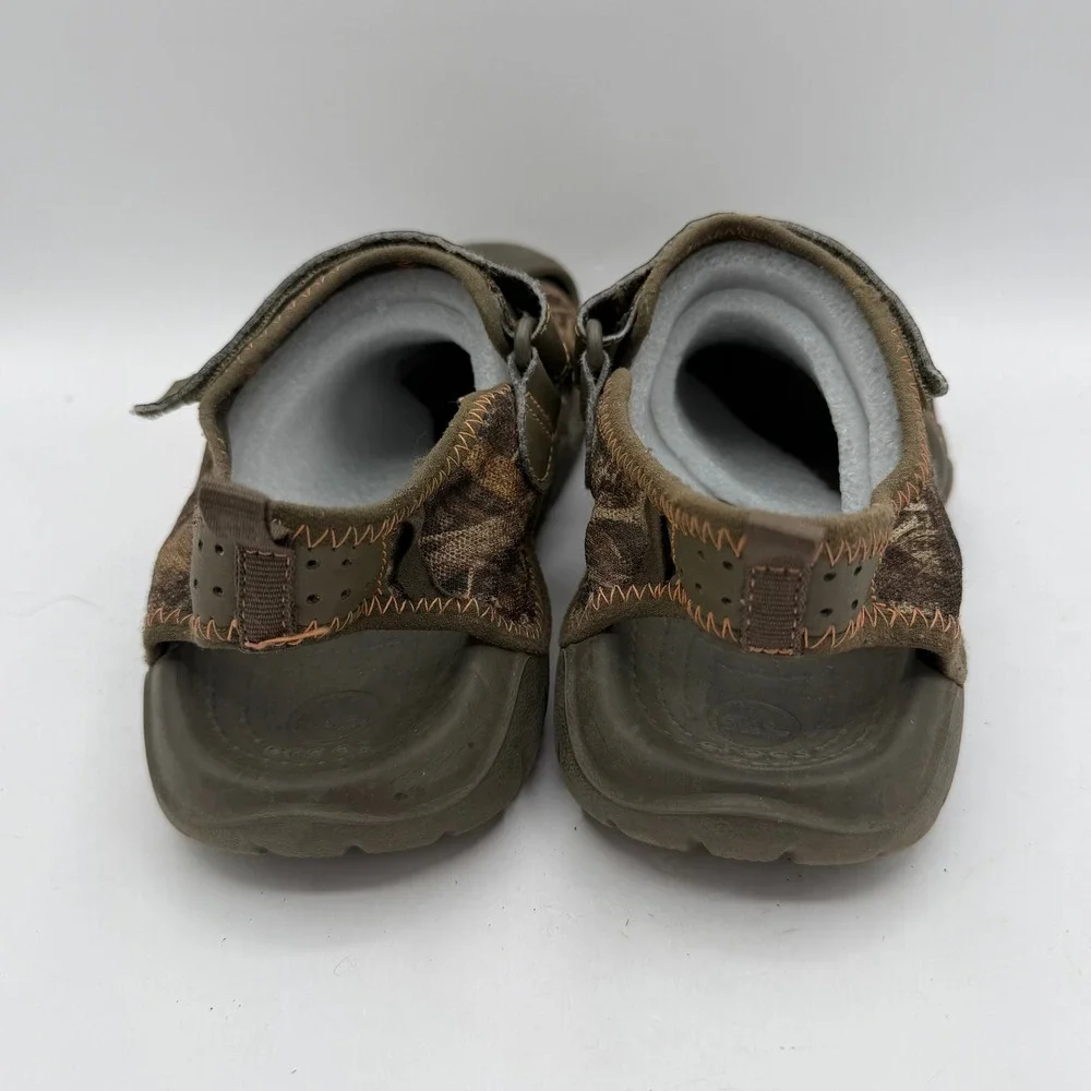 Crocs Sandals Mens 7 Swiftwater 201152 Camo Brown Water Shoe